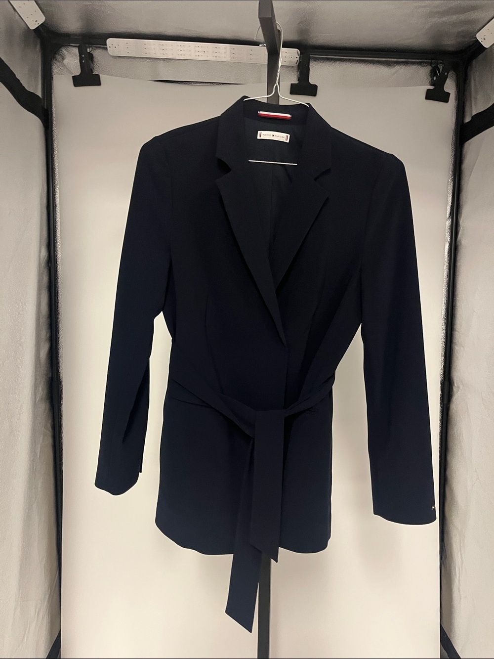 Tommy Hilfiger Dark Navy Belted Blazer